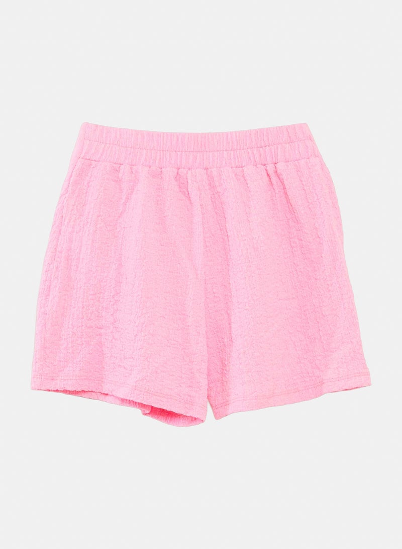 Kiabi Plain Short Skirt With Belt - Image 3